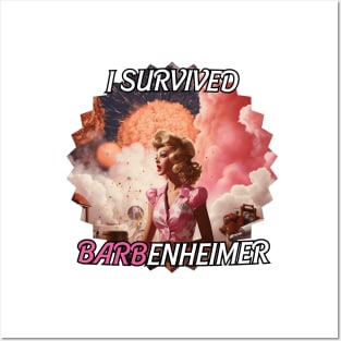I SURVIVED BARVENHEIMER - Barbie & Oppenheimer Posters and Art